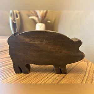 Pig farm farmhouse decor - wood block - measurements in photos